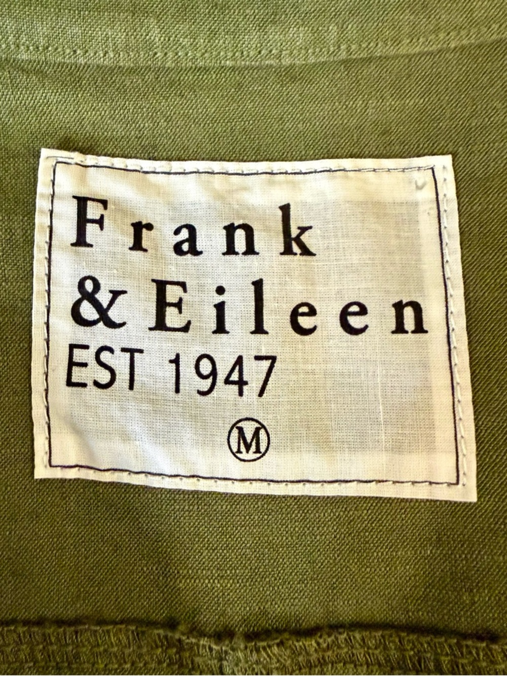 Frank & Eileen Southern Ireland Linen Blend Utility Shirt Dress Size Medium - Picture 10 of 12